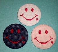 operation smiley face fabric buttons